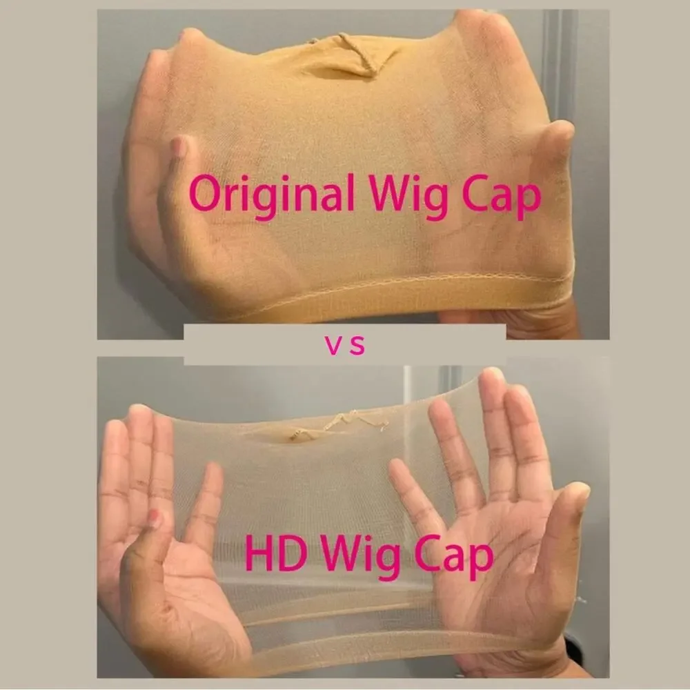 HD Wig Caps 16pcs Ultra Thin Invisible Lace Front Wig Cap Sheer (8pks / 16 pcs)